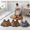 Diatomaceous Earth Lifelike Animal Toilet Floor Mat Non-slip Toilet Floor Mat  Bathroom Decor