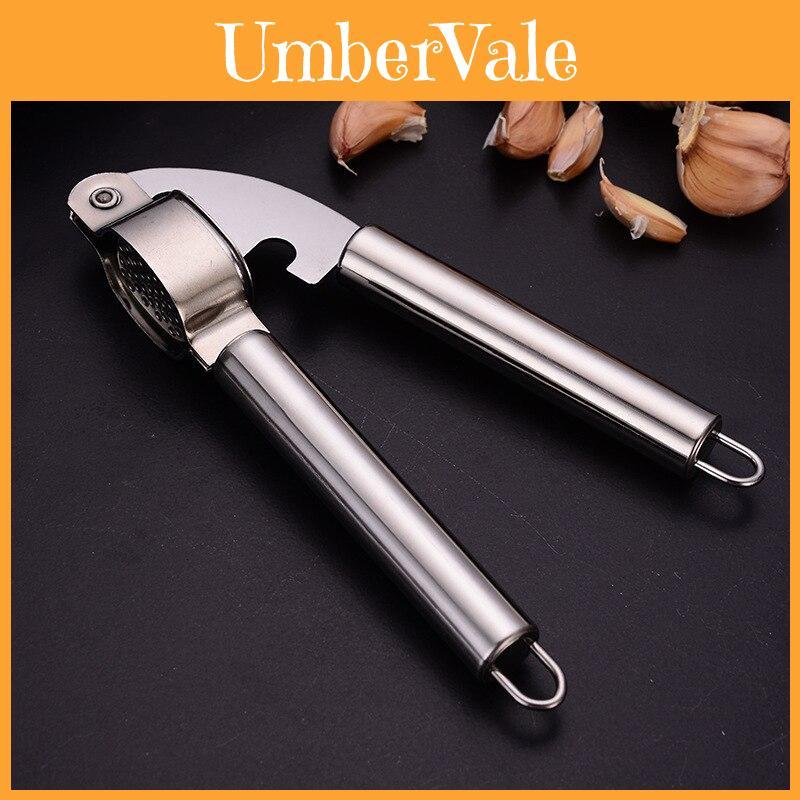 Heavy Duty Stainless Steel Garlic Squeezer For Effortless Meal Prep