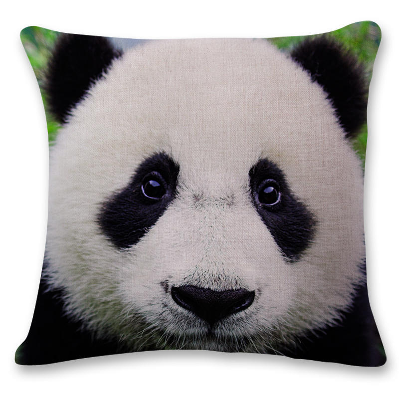 Square Home Decor Pillowcase Cute Wildlife Sofa Waist Pillow  Cushion Cover