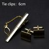 Men Metal Tie Clips Cufflinks Set Luxury Tie Accessories Classic Shirts Cuff Fashion Carving Cufflink for Mens Jewelry Gifts