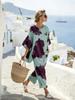 1116 Bohemian independent sunbow print casual suit women's clothing