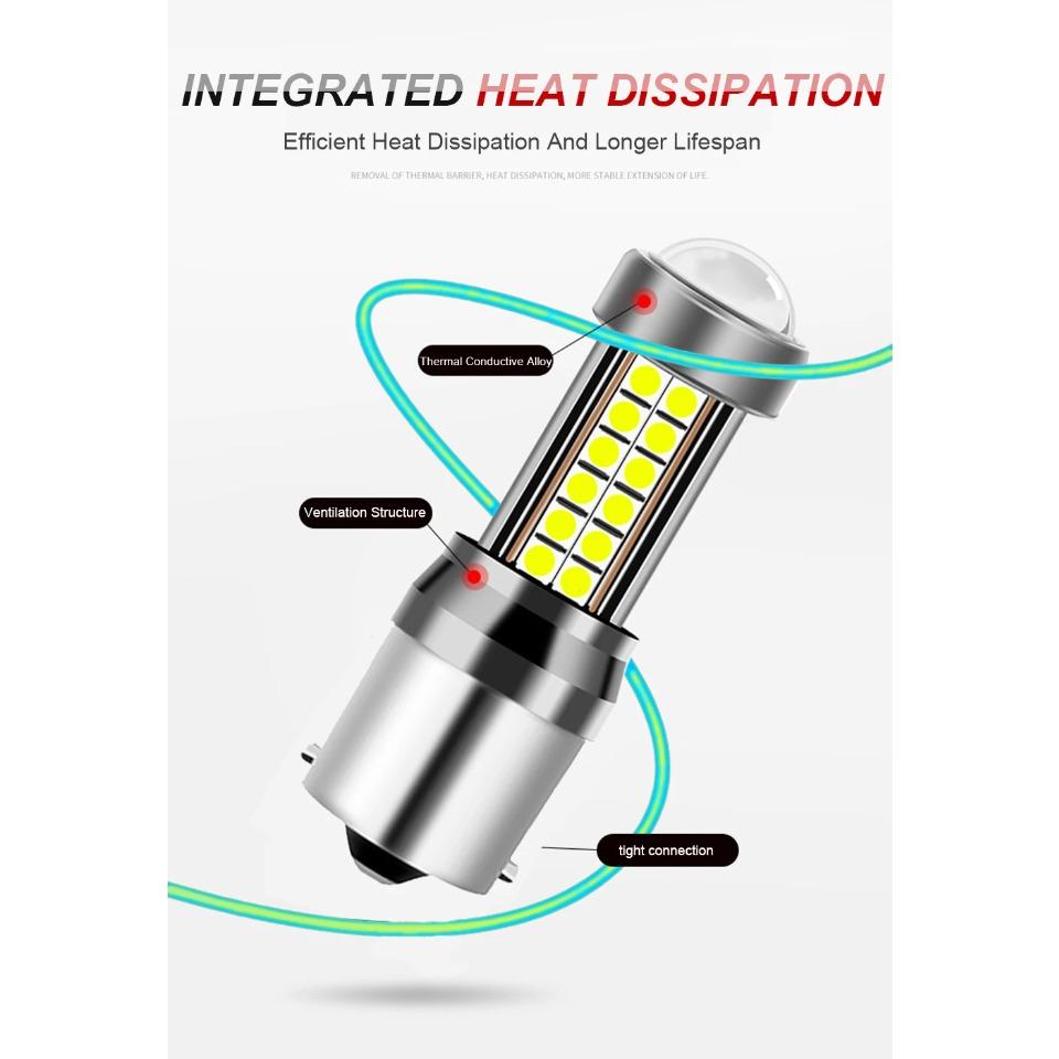 1Pcs Advanced P21W Led Car Light Bulb Ba15s 1156 Auto Signal Brake Reverse Lamp 54Smd 3030 12V White Drop Shipping Supported