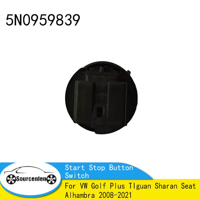 5N0959839 Car Engine Start Stop Button Switch for VW Golf Plus TIguan Sharan Seat Alhambra 2008-