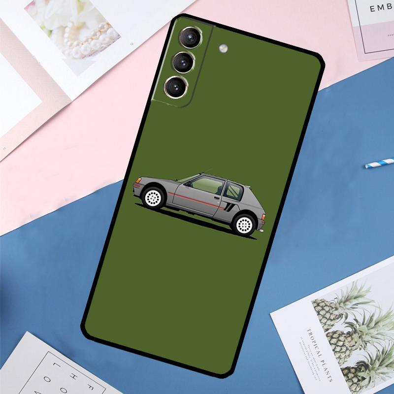 T16 Rally Car Case For Samsung Galaxy S25 Ultra S21 S22 S24 S23 Ultra S9 S10 Plus S21 FE S25 FE Back Cover