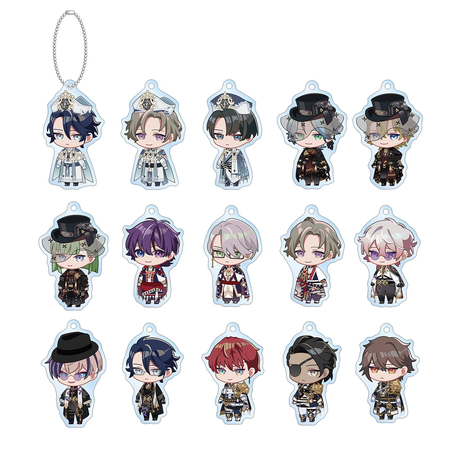 

Stellarium of the Rotating Stars Trading Chibi Character Acrylic Keychains 2 Box of 15 Vol.