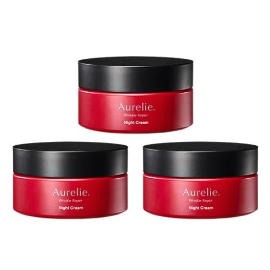 

Aurelie Wrinkle Repair Night Cream Cream Moisturizing [MEGUMI Development] (3 pieces)