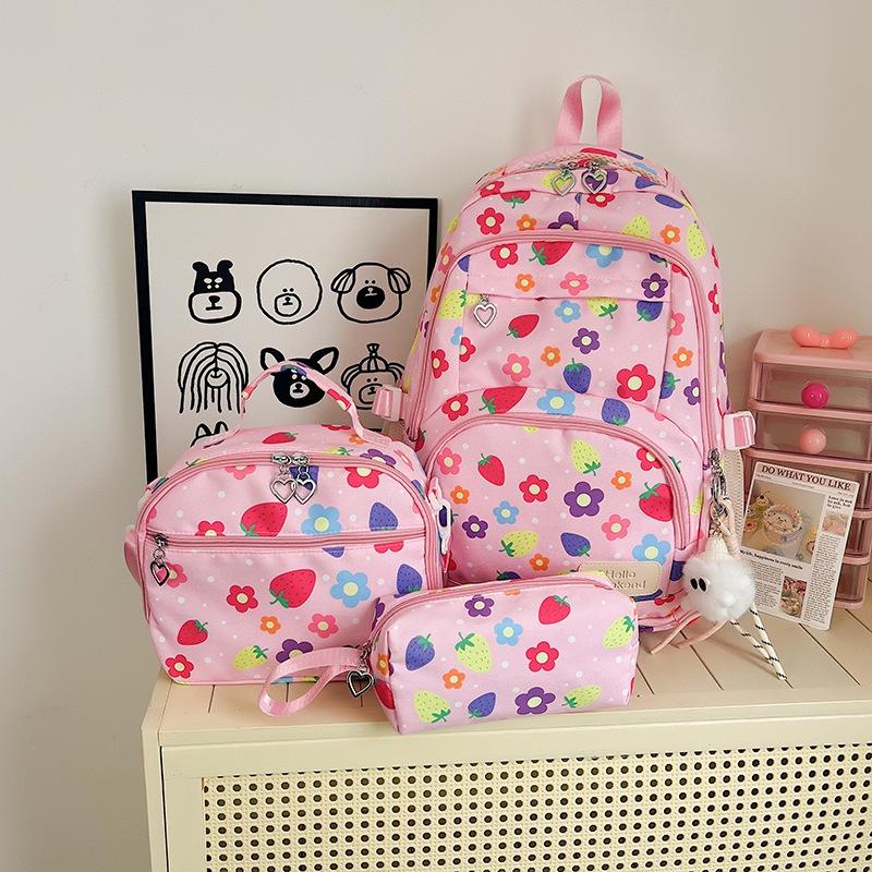 Schoolbag School Bag Female Elementary School Student Fashion Printed Backpack Large Capacity Junior High School Student College Style High School