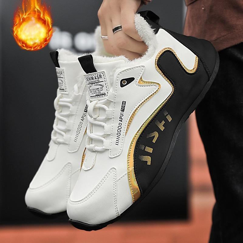 Winter Men's Cotton Shoes To Keep Warm and Velvet Fashion Sports Shoes