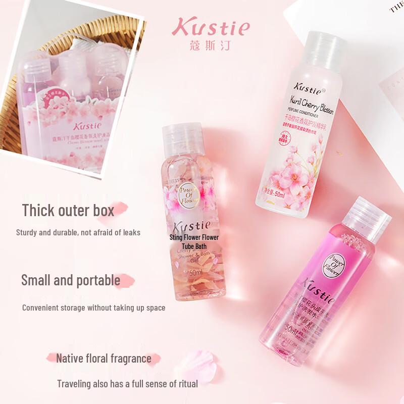 Kustie Cherry Blossom Travel Set