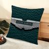 Luxury A-Aston-S Martin Cushion Cover Silky Short Plush Home Sofa Cushion Cover - Invisible Zipper Home Decoration