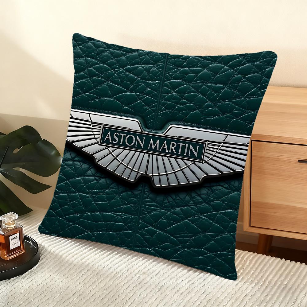 Luxury A-Aston-S Martin Cushion Cover Silky Short Plush Home Sofa Cushion Cover - Invisible Zipper Home Decoration