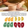 12Pcs Pottery Tool Silicone Pottery Scraper Smooth Durable Clay Tool Flexible Reusable Shaping Tool Crafting