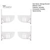 2 Pairs Storage Bracket Wall Mounted Trash Bags Holder Space-saving Plastic Wrap Organizer for Kitchen Home