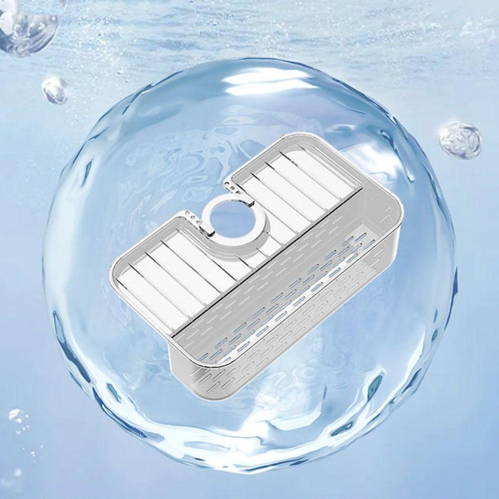 Plastic Faucet Wipes Shelf Non-Slip Sink Drainer Rack Sink Sponge Rag Drainer Rack  for Kitchen