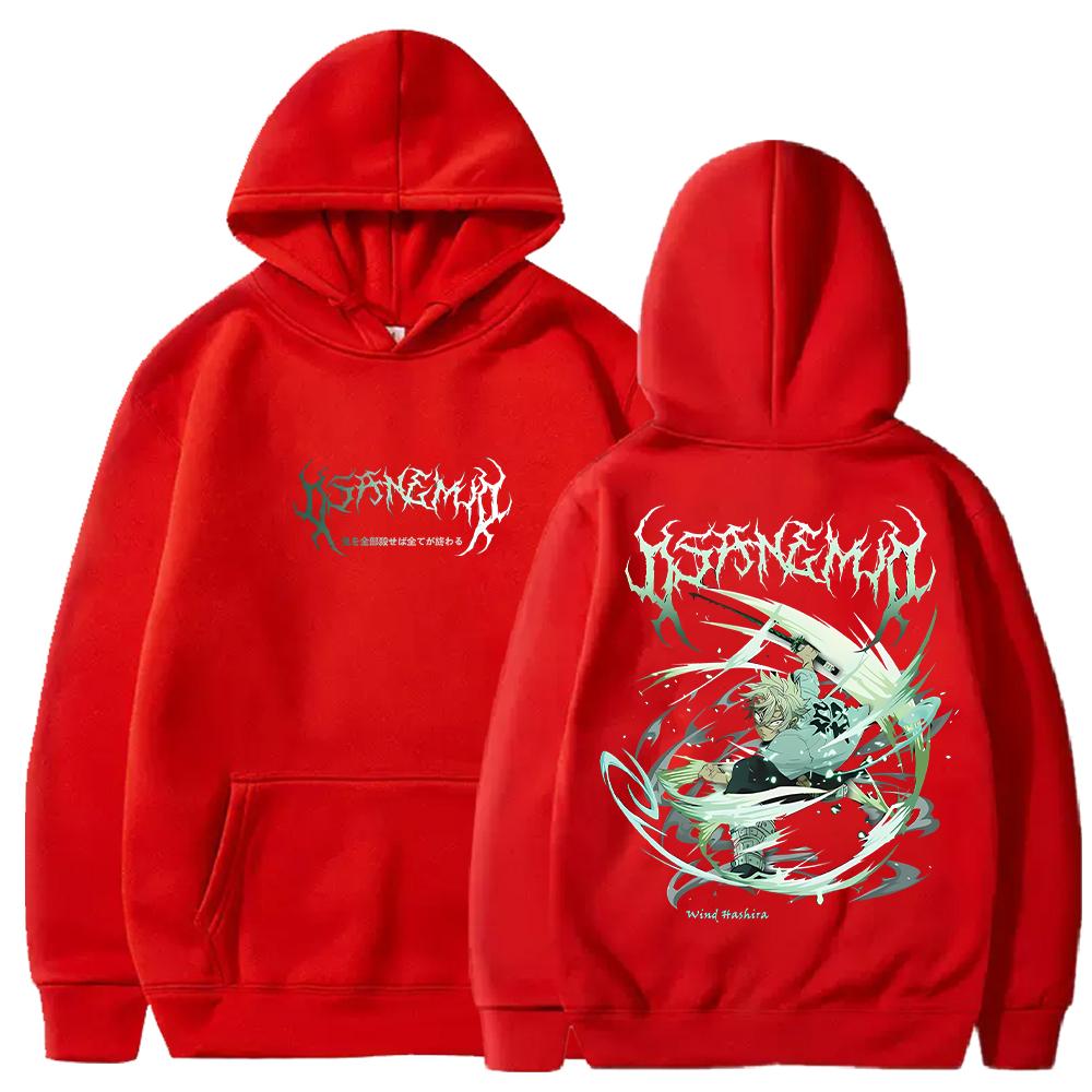 

Аниме Клинок, рассекающий демонов Толстовки Мужская Женская Одежда Шинадзугава Санеми Принтованные Свитшоты Длинный Рукав Флис Свободный Худи Уличная Одежда 4XL красный