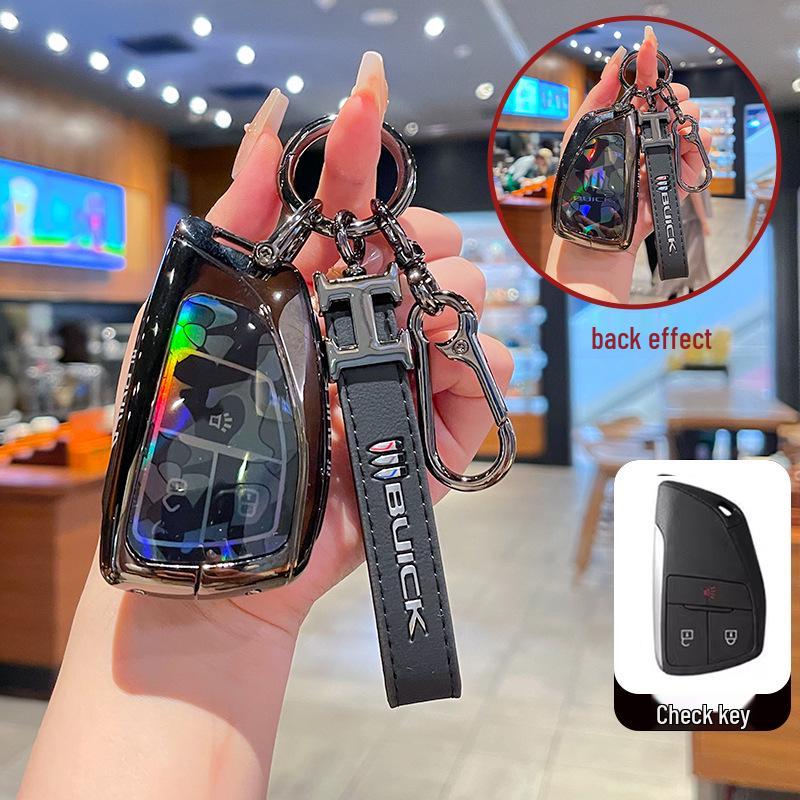 High-End Full-Coverage Metal Key Fob Case for Buick Envision Plus, Envision S/GS, and LaCrosse Cars