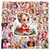 50 Cute Girl Princess Waterproof Graffiti Stickers for Phone, Guitar, Tablet, Laptop