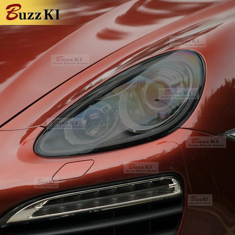 For Porsche Cayenne 92A 2011-2014 Car Headlight Protective Repair Film Taillight Smoked Black Transparent TPU Sticker