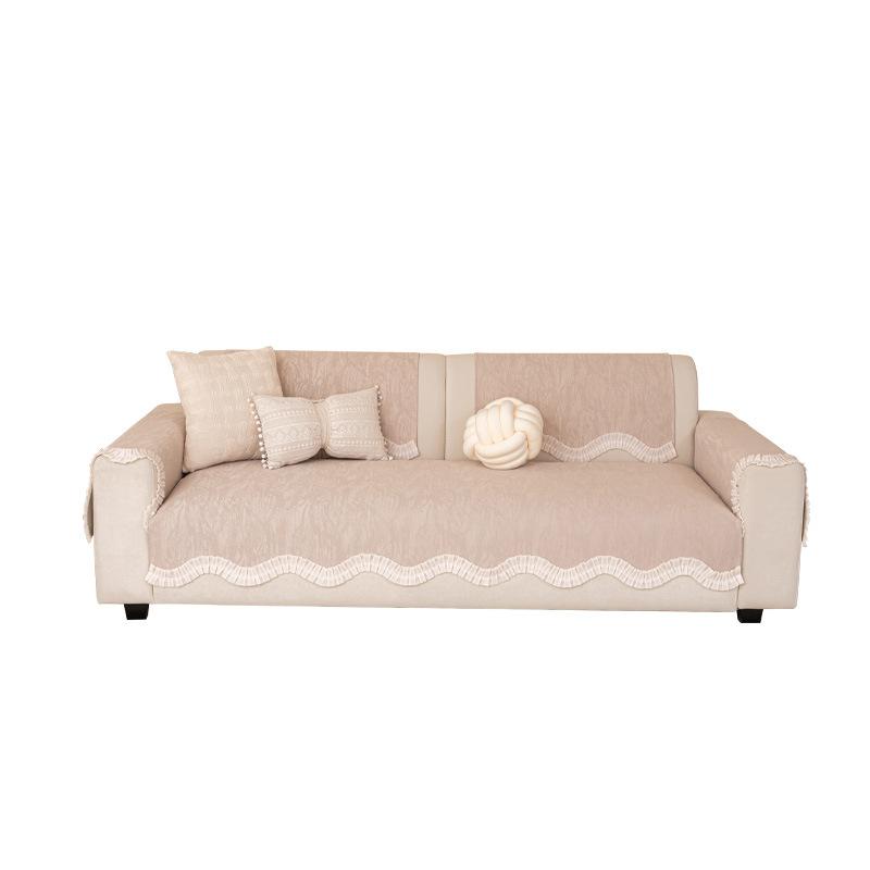 Premium Leder Sofa Kissen ist universell für alle Jahreszeiten 2025 neue Sommer feste rutschfeste gerade Reihe Sitzkissenbezug