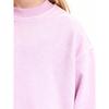 Casual Unisex Sweatshirt for Kids Featuring a Flamingo And The Number Seven, Available in Black, White, And Pink