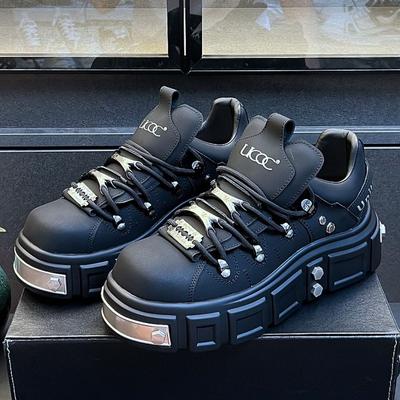 Original Men's Shoes Designer Punk Style Sneakers for Men High Quality Leather Casual Shoe Platform Skateboard Shoes Men's Shoes