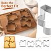4-teiliges Edelstahl-Ausstecher-Set mit unregelmäßigen Puzzleformen zum Backen