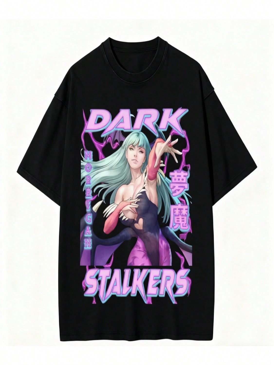 Darkstalkers Woman s T Shirt Fashion Tee Shirt Short Sleeve Round Collar T-Shirts Cotton Gift Idea Tops S разноцветный