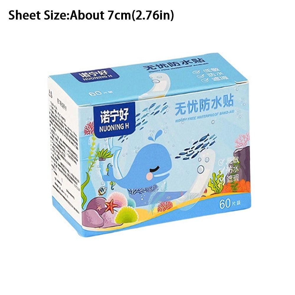60Pcs Anti-friction Waterproof Sticker Transparent Foot Patch  for Children Bathing Swimming