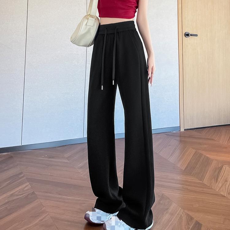 Frühlings-Yoga-Trainingshose Damen Schlaghose Sportlicher Stil Hochtaillierte Hose