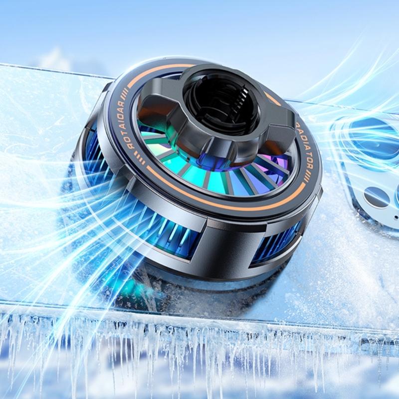 Adjustable Car Air Vent Phone Mount Magnetic Semiconductor Cooling 3 Speed Power Control for 4-7Inch Smartphones