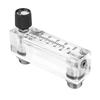 LZM6T Acrylic PMMA Adjustable Panel Type Gas Flowmeter 1 10LPM 1 4 BSP M18*1.5