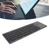 3 Folding Keyboard with Touchpad 63 Keys 10m Connection USB Charging Wireless Keyboard for Smartphone Tablet Laptop Travel
