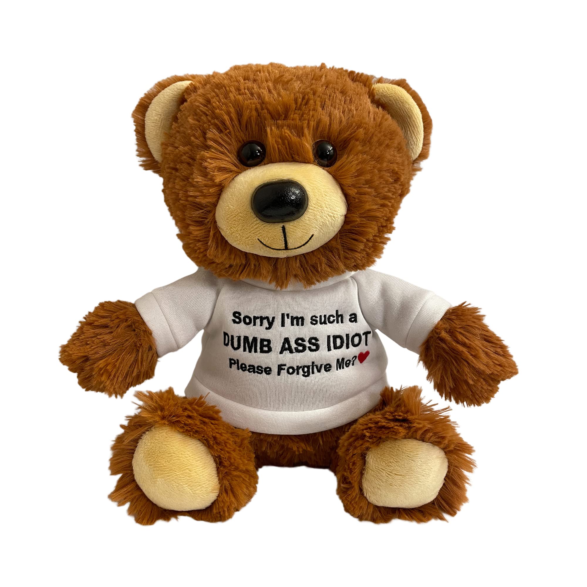 

Sorry Such an Please Forgive Teddy Bear Gift Bag Funny and Cute Stuffed Animal for or Best Friend Apology Gift for Her and Him Witty Bear I m Idiot,