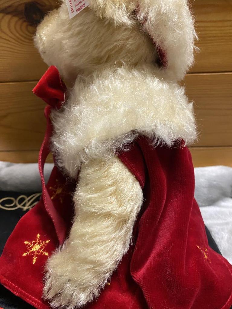 [USED] Steiff Asian Santa Teddy Bear 2004