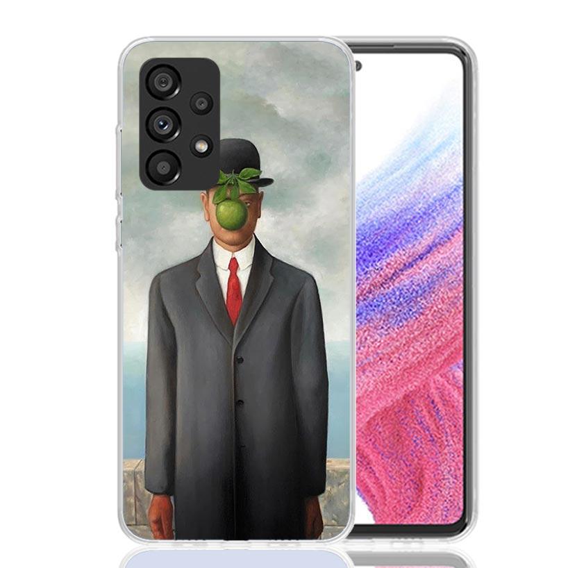 Rene Magritte Art Phone Case For Samsung Galaxy A17 A16 A14 A15 A13 A57 A56 A54 A55 A53 A37 A36 A34 A35 A33 A26 A24 A25 A23 Gala