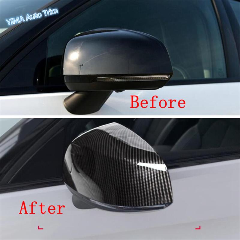 Shiny / Carbon Fiber Auto Styling Wing Case Rearview Mirror Protector Shell Cover Trim For VOLVO XC40 2018 - 2024 Accessories