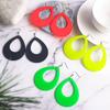 1Pair Fashion Minimalist Hook Earrings Vintage Sweet Cool Neons Oval Water Droplet Earings for Women Girls Party Jewelry