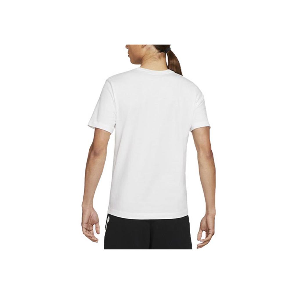 Jordan Jumpman Logo Bestickt Sport Rundhals Kurzarm T-Shirt Herren Oberteile Weiß DC7486-100