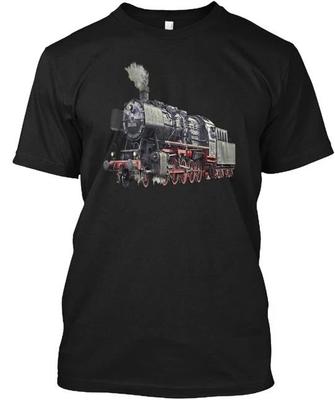 Lokomotive Eisenbahnschiene T-Shirt Hergestellt in den USA Größe S bis 5XL