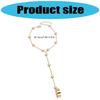 Minimalist Gold Plated Hand Chain Bracelet Zinc Alloy Stackable Jewelry Stylish Wrist Accessory For Daily Occasions