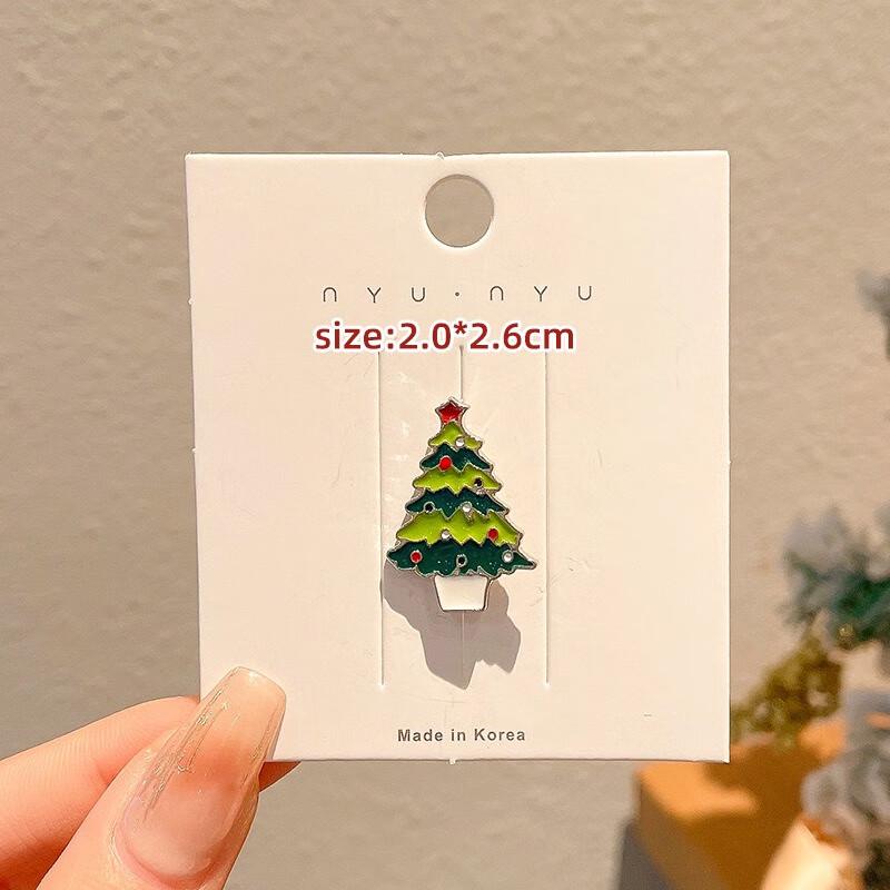 Набор металлических брошей-пинов в виде рождественской елки Фумаде