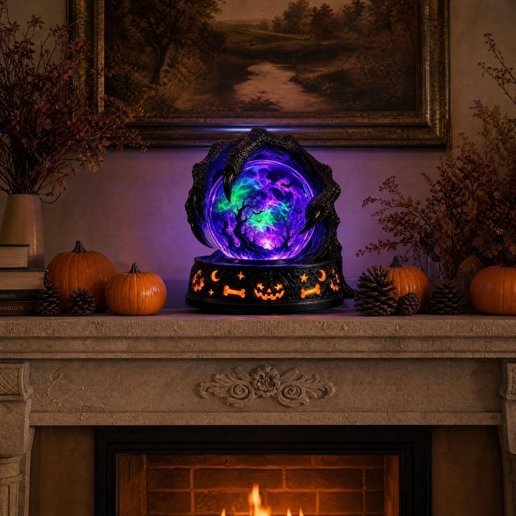 Halloween Witch Ball Light with