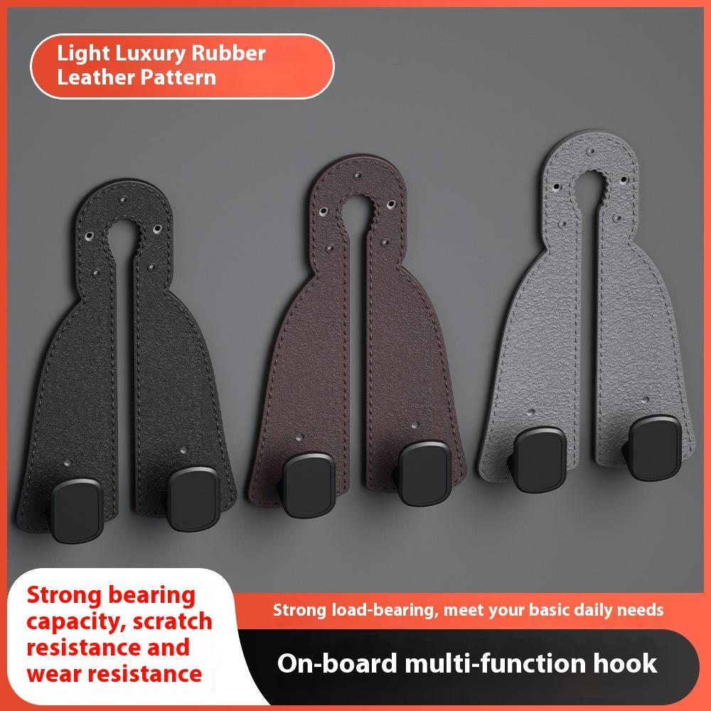 Car Back Seat Hook Double Hook Seat Rear Multifunction Hanger Backrest Hook Car Interior Storage Organizer Accessories