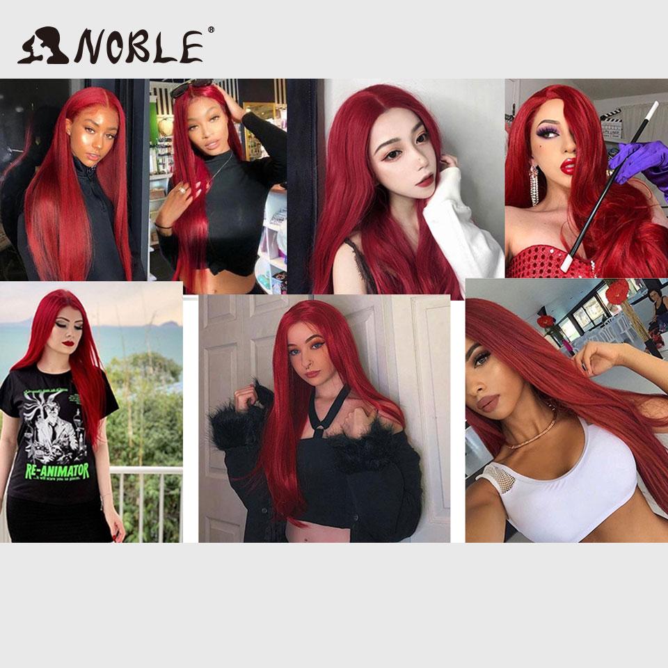 Noble Synthetic Lace Front Wigs For Women 38 Inch Straight Wig Lace Wig Ombre Blonde Lace Wigs Cosplay Straight Lace Front Wig