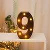 Cross-border Hot-Selling Black LED Letter Lamp for Proposal, Festival Decoration, and Ambiance Arrangement