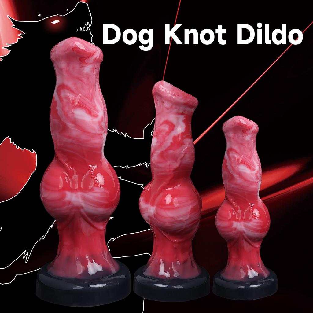 Huge Silicone Animal Dog Dildos Realistic Big Knot Penis Female Vaginal Masturbation Device Anal Plug Adults Sex Toys For Men18+