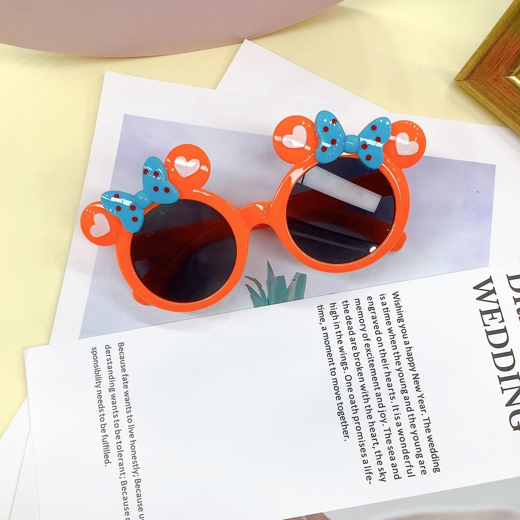 Fashionable And Cute With Cartoon Concave Design, Baby Sunglasses For Travel, UV Resistant Children's Sunshades