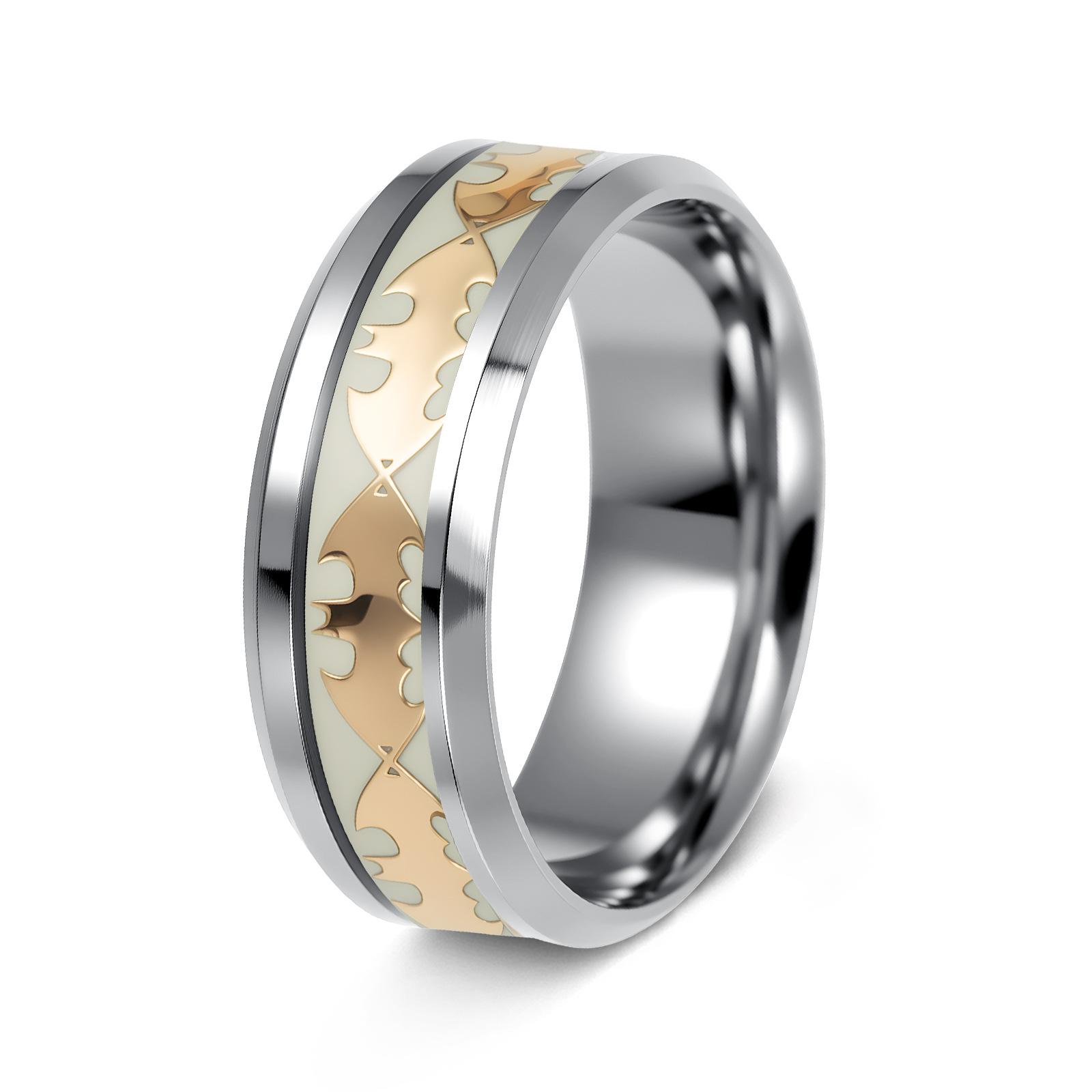 European and American Jewelry Luminous Bat Ring Fluorescent New Jewelry 6