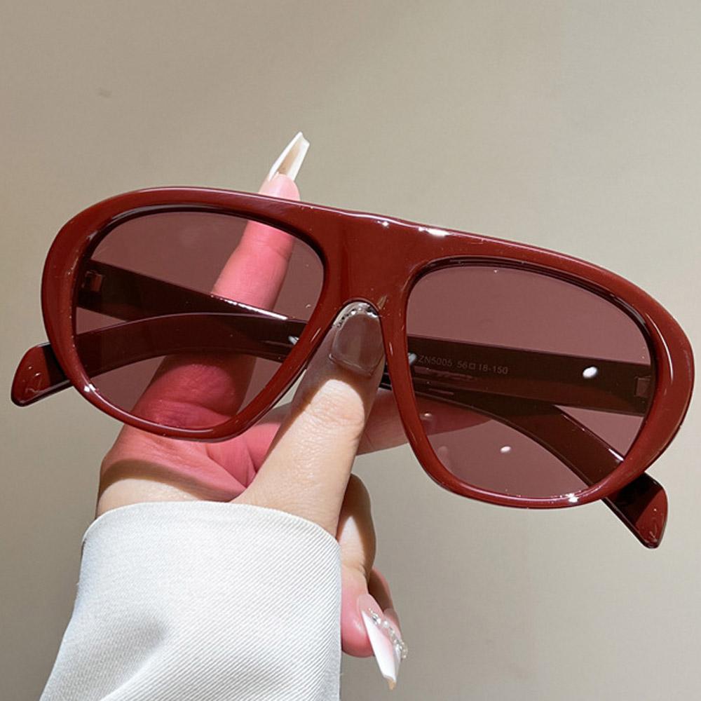 

vintage oversze blue gradient sunglasses for women new fashion black red elegant sun glasses ladies trendy outdoor shades uv400 красный