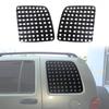 Black Rear Door Triangle Glass Cover Trim Sticker Decals For Jeep Liberty 99-07